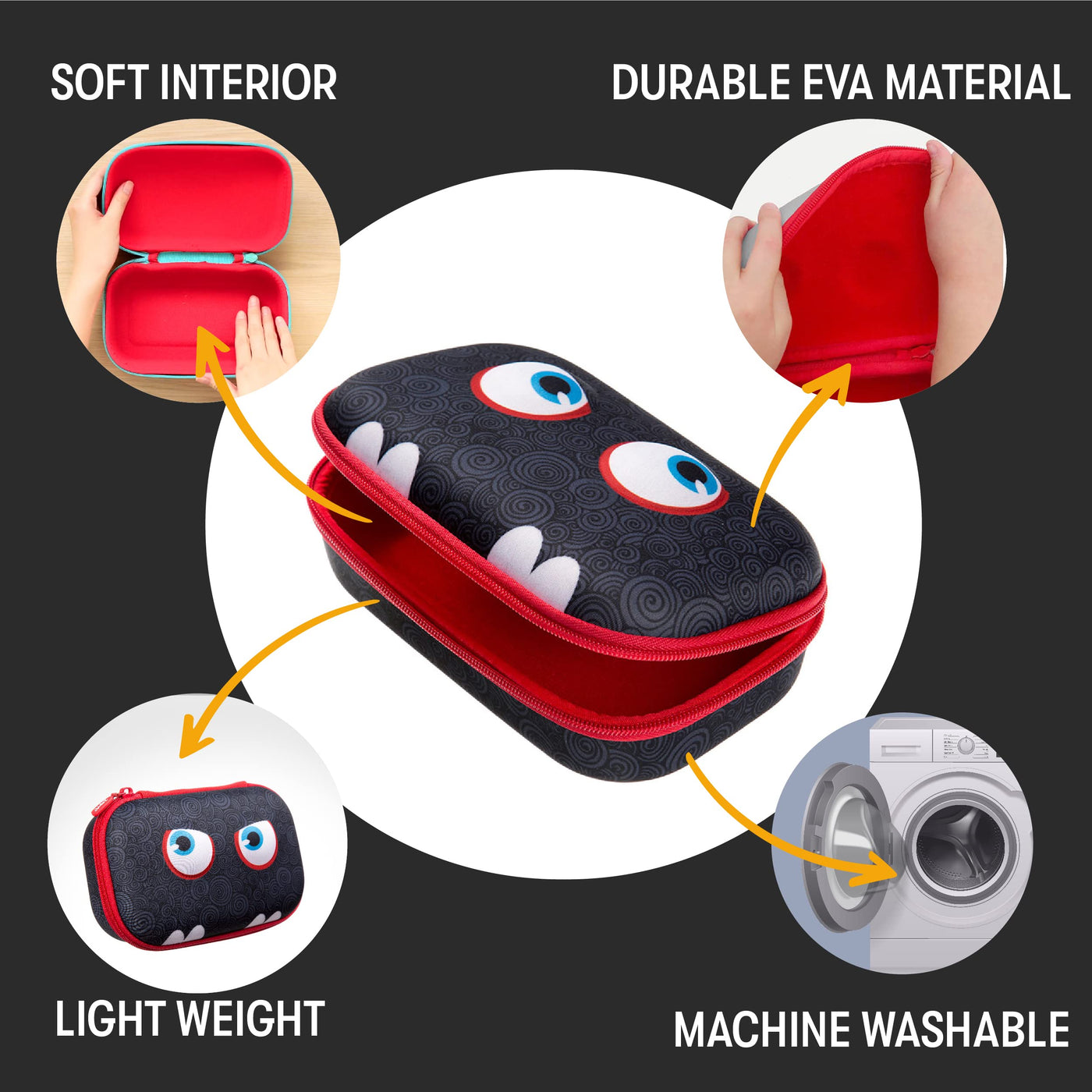 Trousse à crayons | Grande trousse à crayons pour l'école | Trousse pour enfants avec organisateur