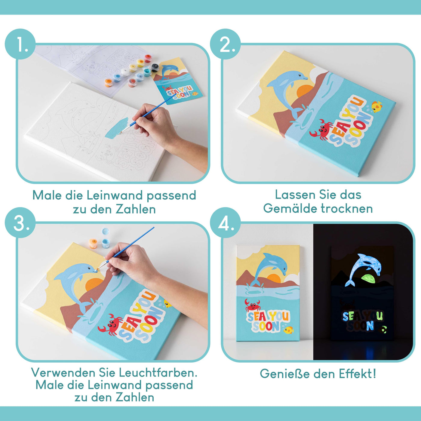 Set créatif de peinture par numéros pour enfants
