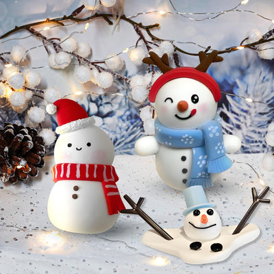 Build a Snowman Kit with clay and children's Clear Slime