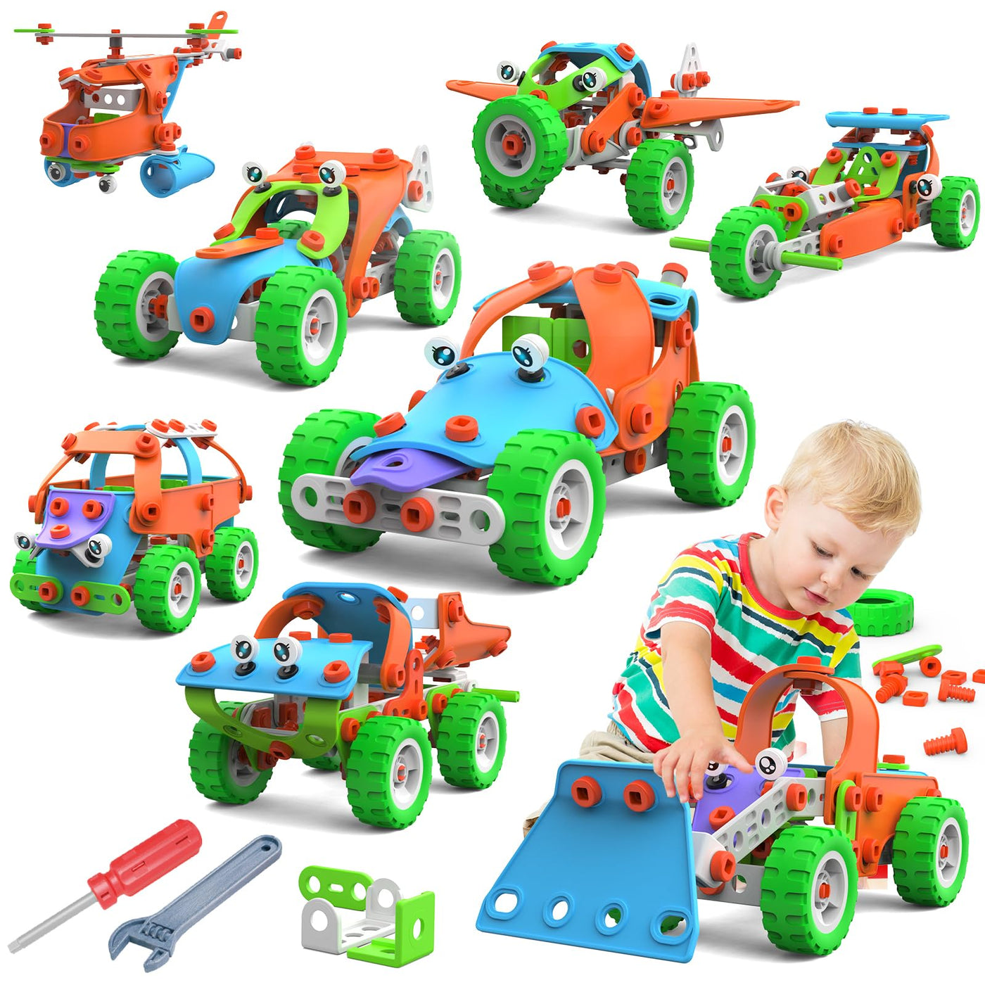 Jouets de construction sertis d'outils