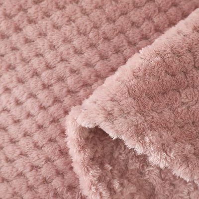 Couverture douillette Couverture en polaire super douce et chaude pour le canapé et le lit avec motif gaufré, couverture douillette et confortable