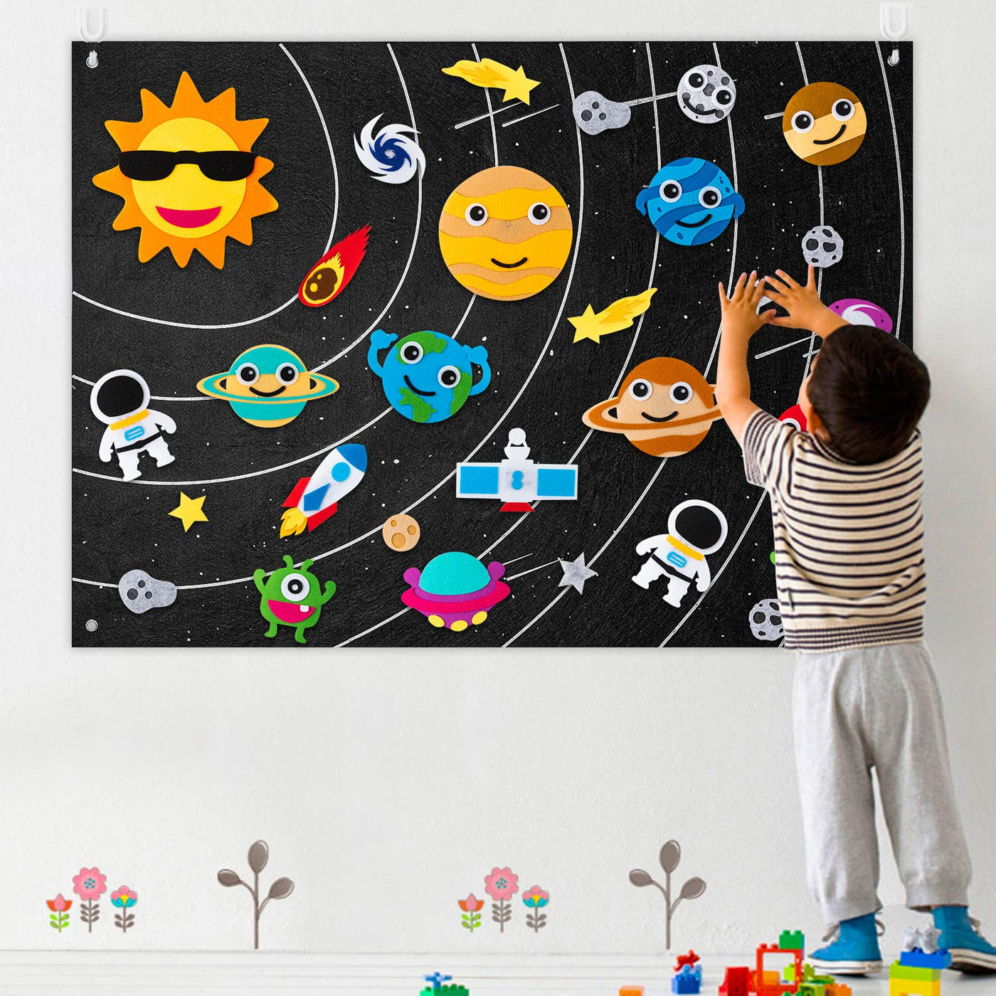 Toys Educational toys Children's toys Felt  Solar System  Story Board Preschool