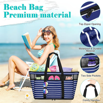 Grand Sac de Plage Léger Sac de Piscine