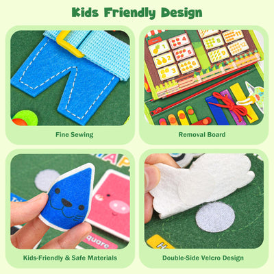 Busy Board Toys - Activity Board for Toddlers