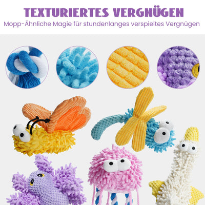 Hundespielzeug für kleine mittelgroße Hunde Weiches quietschendes Plüschtier haltbares Kauspielzeug für mittelgroße kleine Welpen Süße Accessoires Mädchenhunde