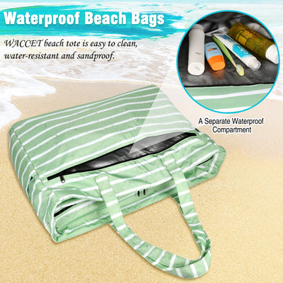 Grand Sac De Plage Étanche Avec Fermeture à Glissière