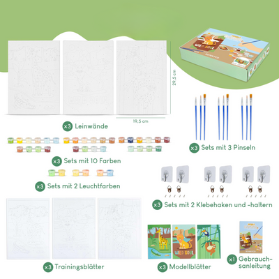 Set créatif de peinture par numéros pour enfants