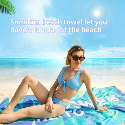 Serviette de plage Large, serviette en microfibre