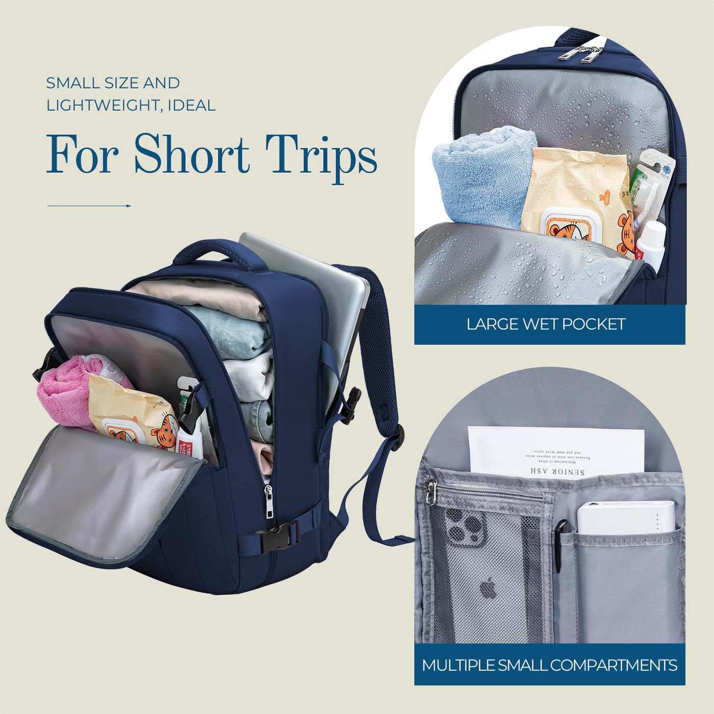 Bagages à main Sac à dos Sac à dos de voyage Bagages de cabine