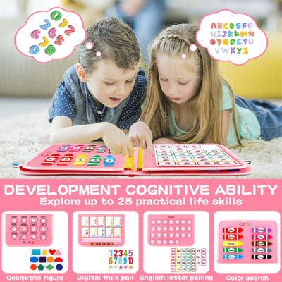 Tableau d'activités pour les tout-petits 4 couches, tableau d'activités pour les tout-petits apprentissage des compétences de base