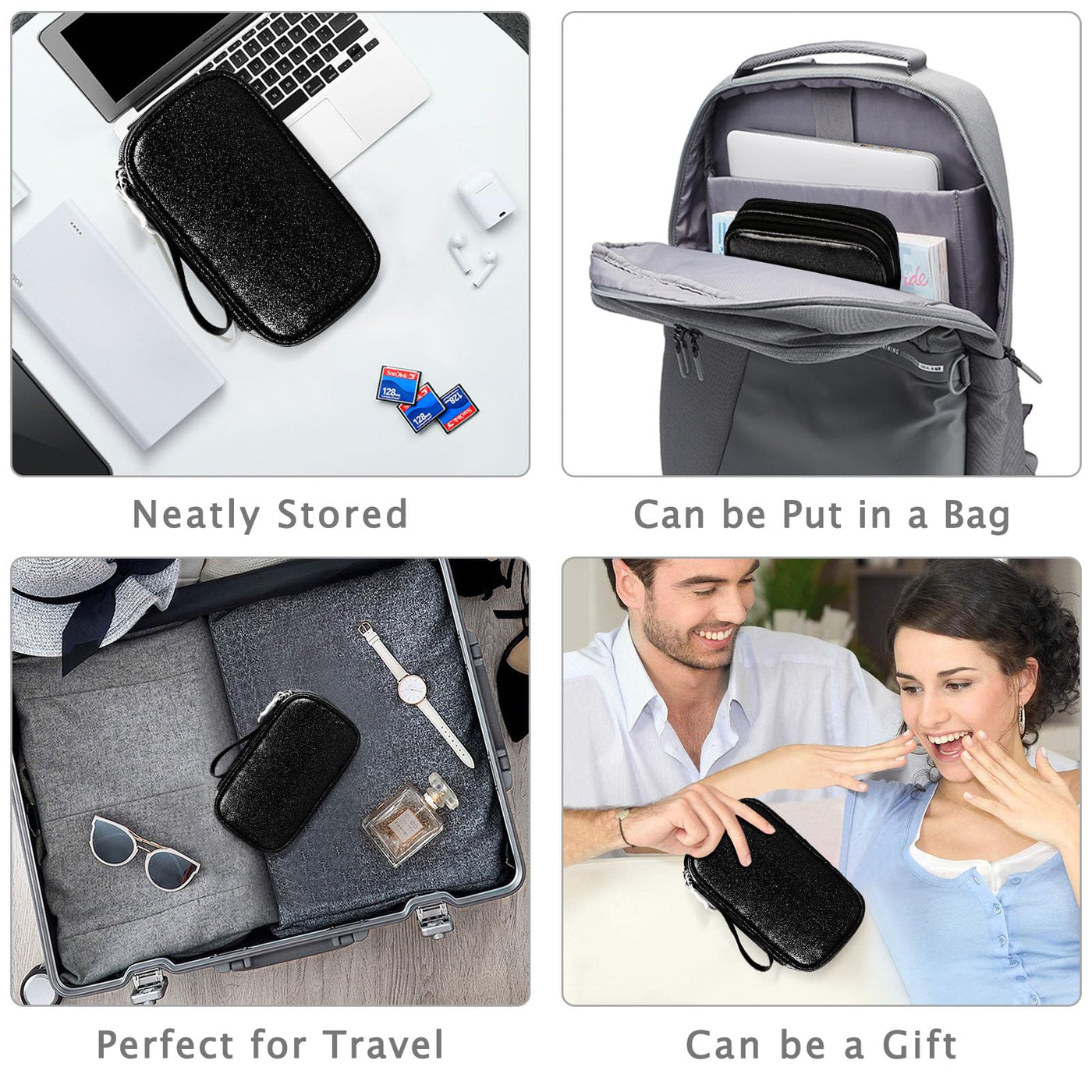 Electronic organizer, travel cable organizer, bag, electronic accessories, carrying bag, portable, waterproof