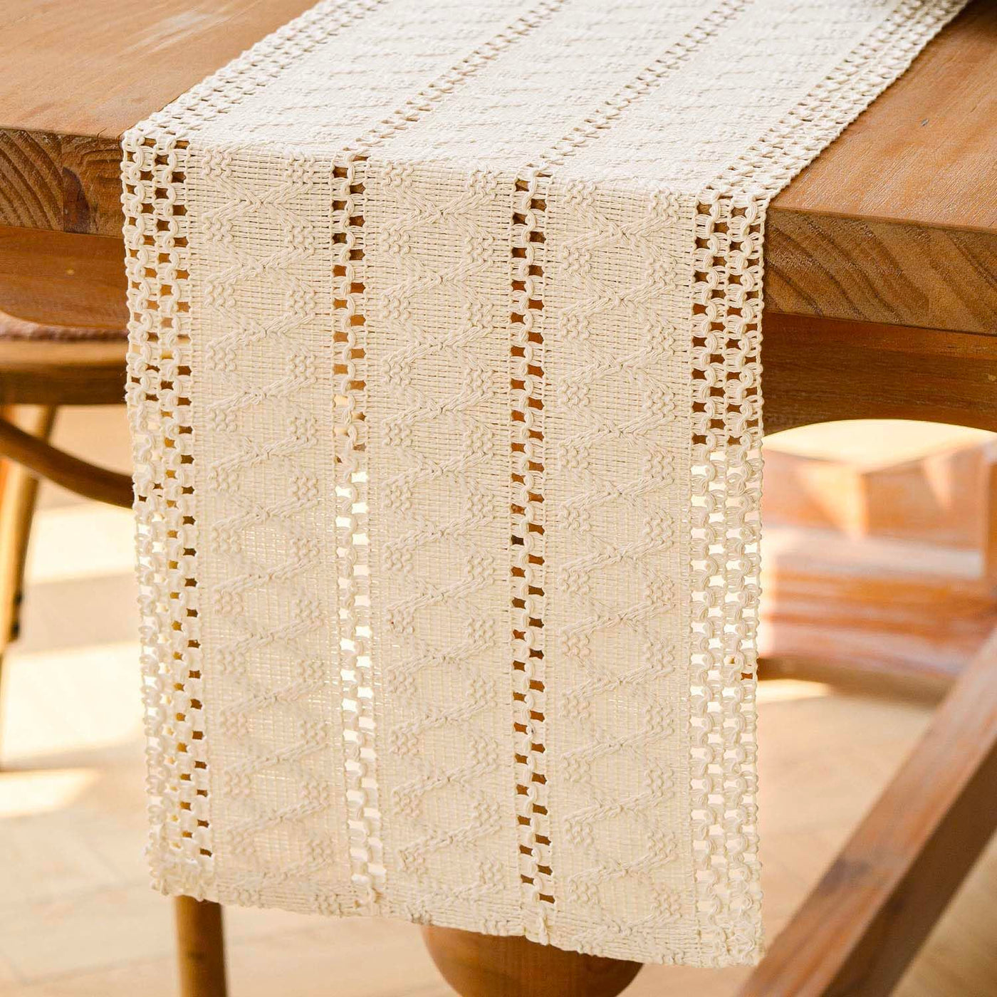Chemin de Table Boho Macramé