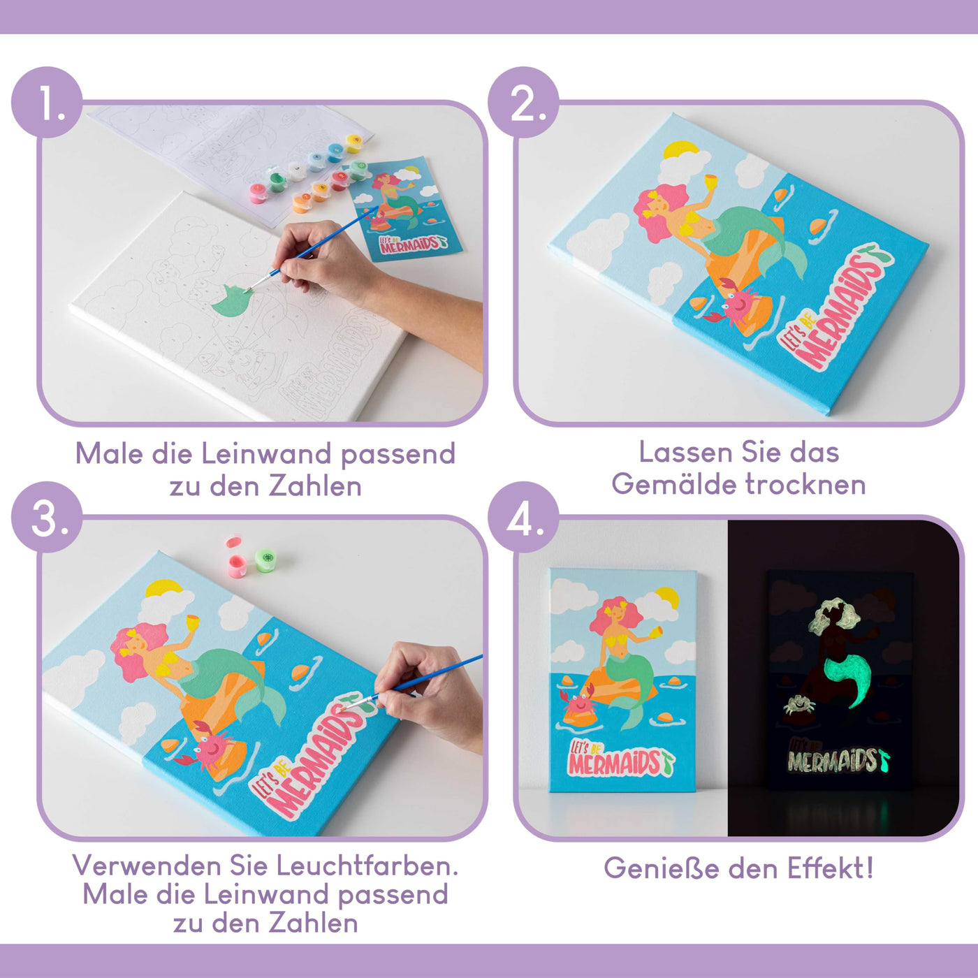 Set créatif de peinture par numéros pour enfants