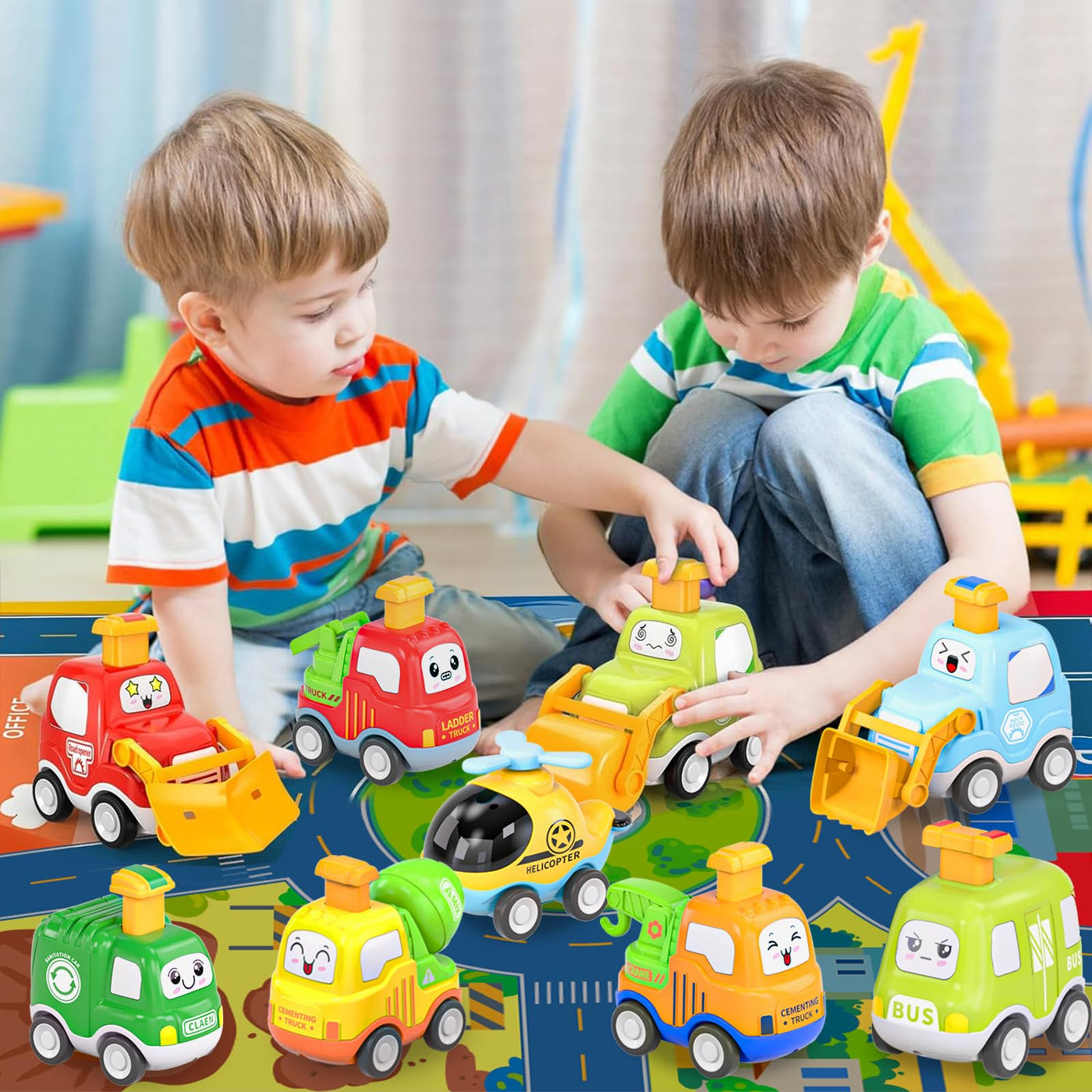 Toy cars to take away for kids 9 pieces