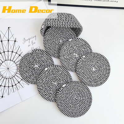 Verres à sous-verre Boho avec panier de rangement