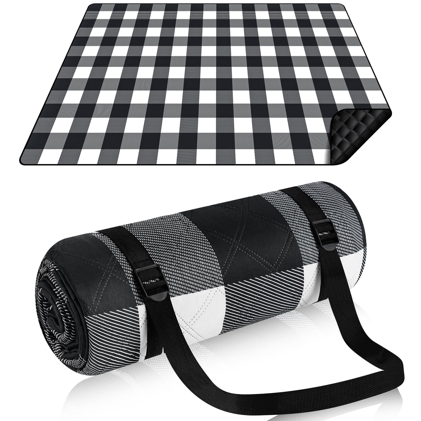 Picknickdecke wasserdicht, Boho Stranddecke sandfreie Strandmatte mit Tragegurt