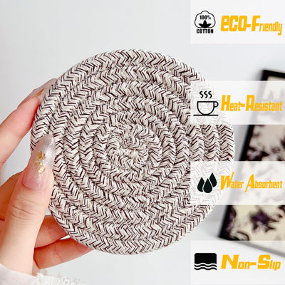 Verres à sous-verre Boho avec panier de rangement