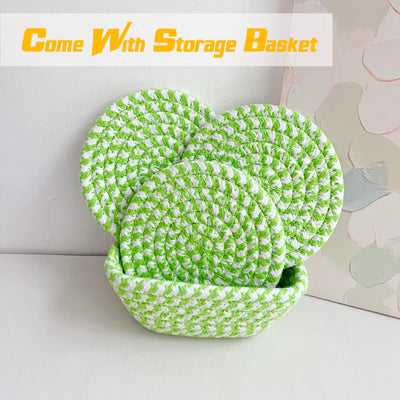 Verres à sous-verre Boho avec panier de rangement