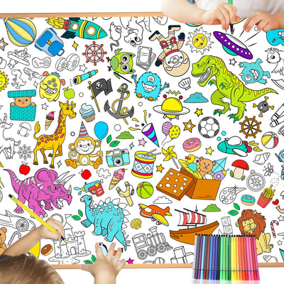 Paper tablecloth for children to color, dinosaur coloring tablecloth dinosaur coloring tablecloth