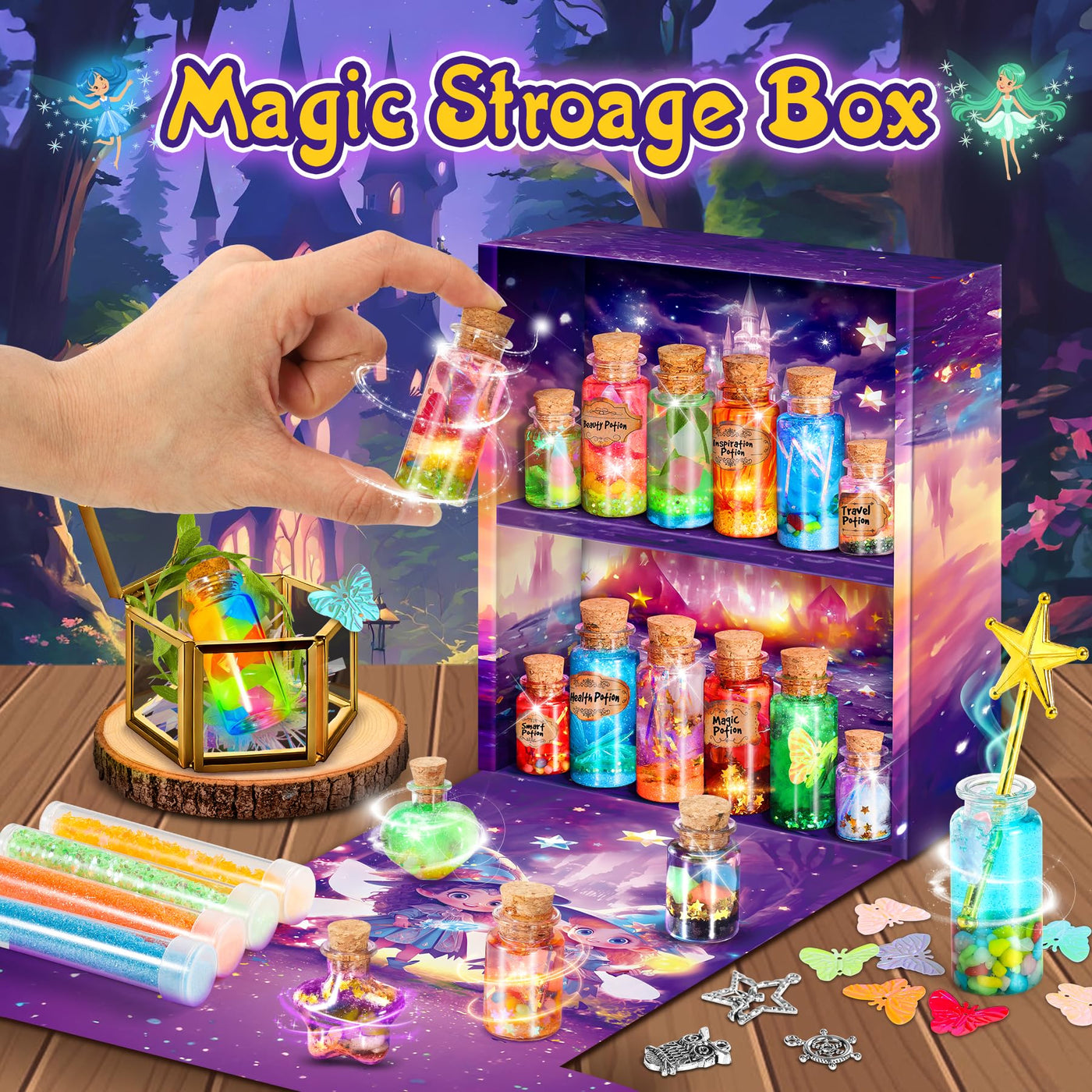 Cadeau créatif kit de potion magique pour enfants, expériences