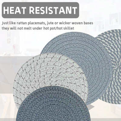 Support de Pot Chaud de Tapis de Tissage de Fil de Coton