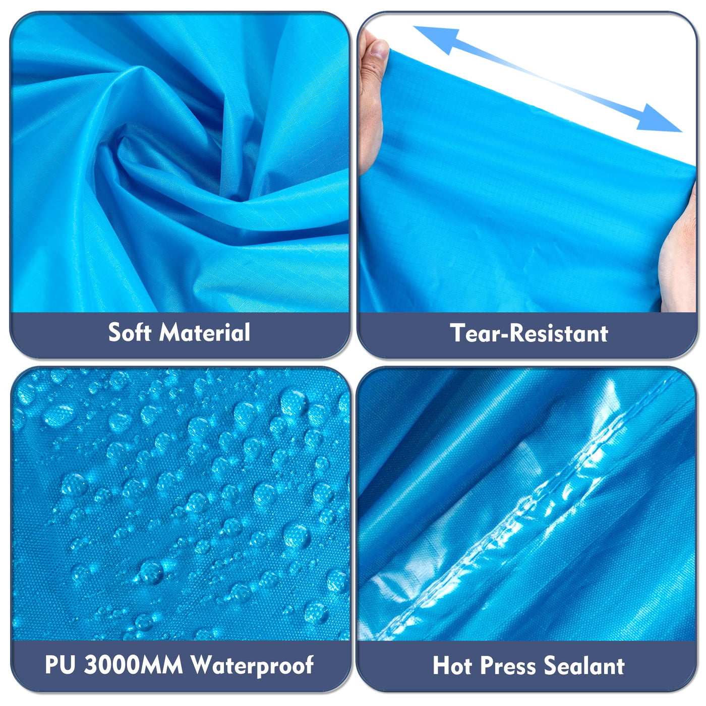 Rain Poncho Waterproof Rain Cape with Hood