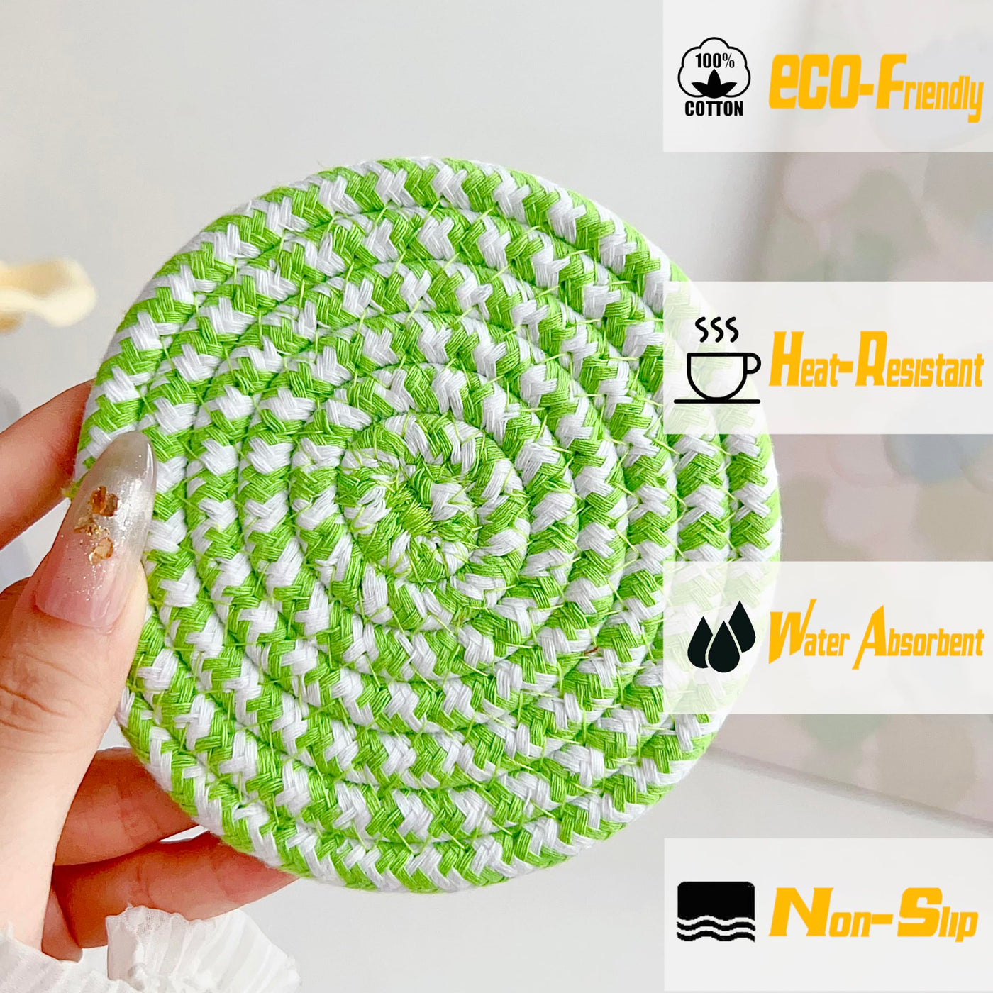 Verres à sous-verre Boho avec panier de rangement