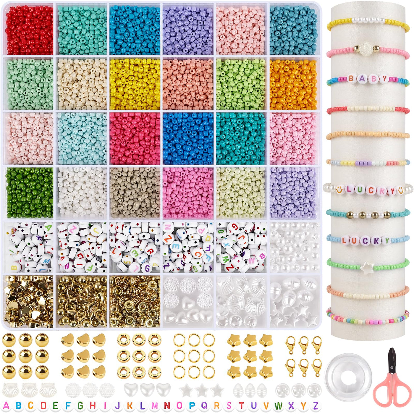 Beads Set Jewelry Beads for Bracelets