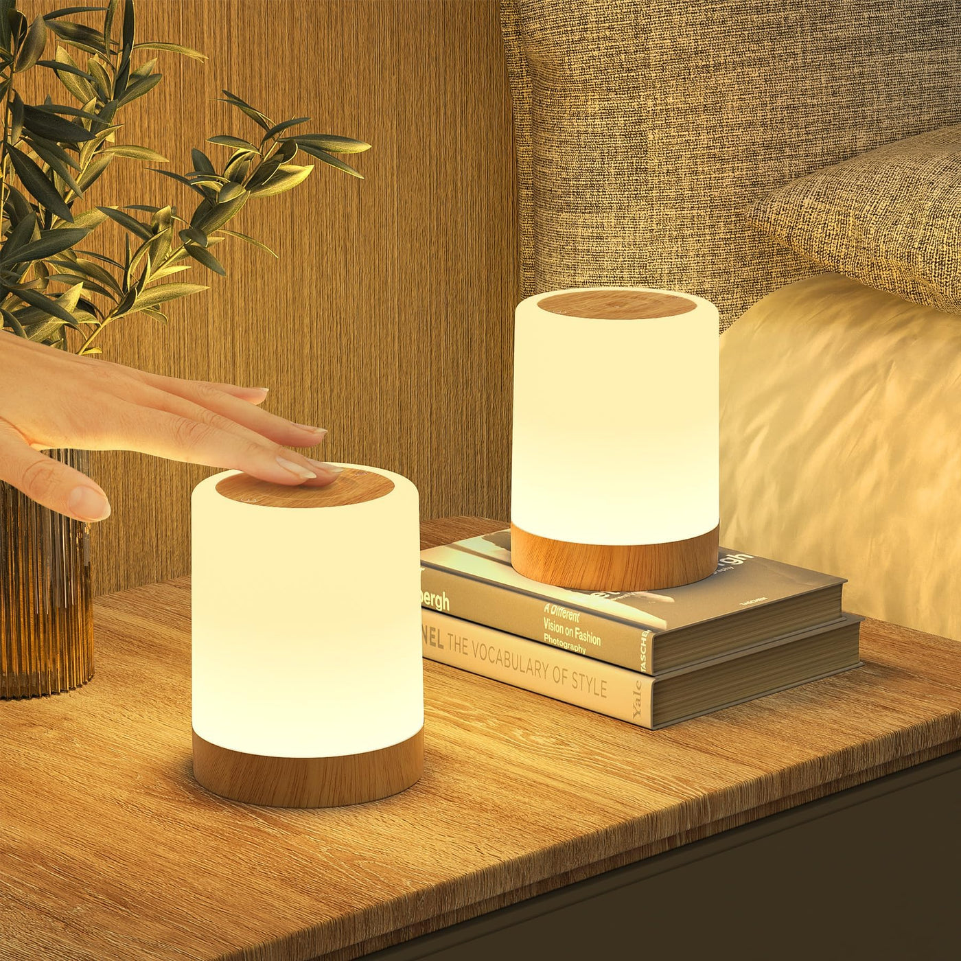 LED Bedside Lamp Touch Dimmable