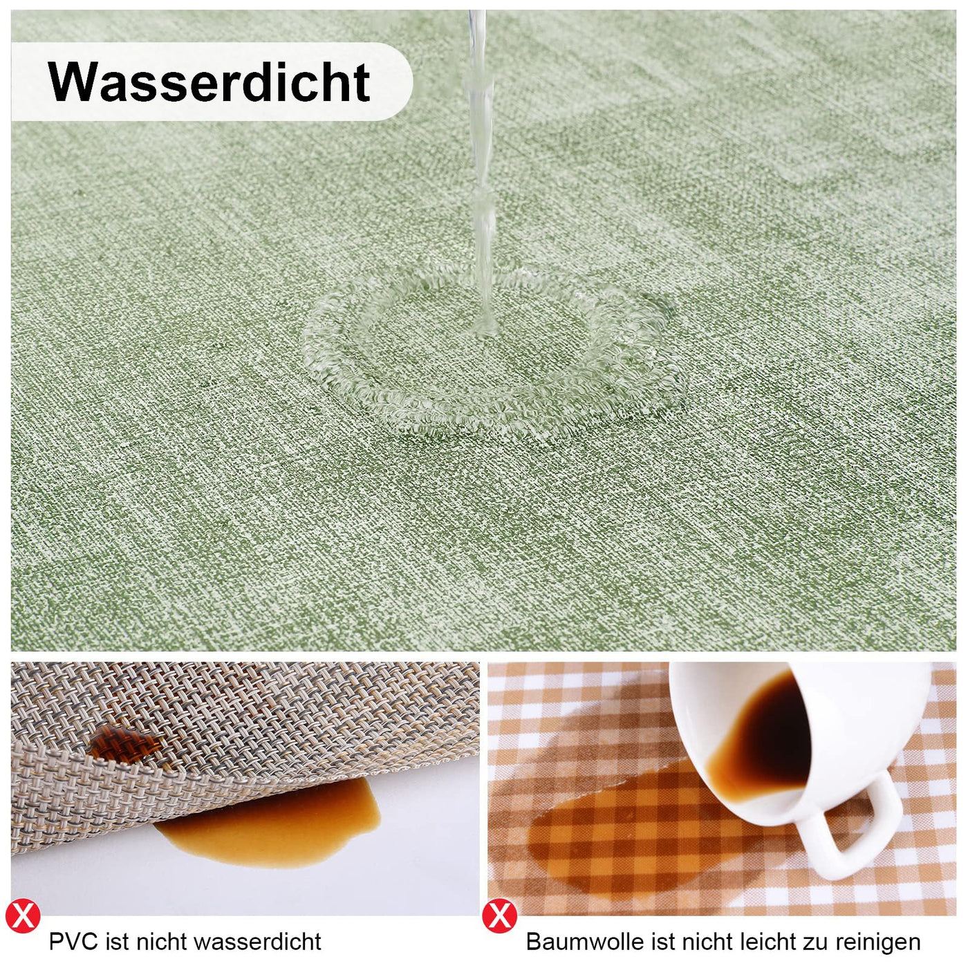 Set de 6 sets de table lavables, sets de table imperméables, beaux sets de table