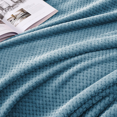 Couverture douillette Couverture en polaire super douce et chaude pour le canapé et le lit avec motif gaufré, couverture douillette et confortable