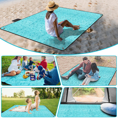 Picknickdecke Wasserdicht, Extra große Stranddecke für draußen