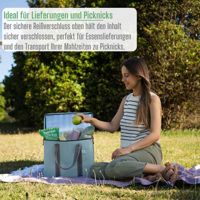 2 Stück Einkaufstasche Wiederverwendbare faltbare Kühltasche Einkaufskorb