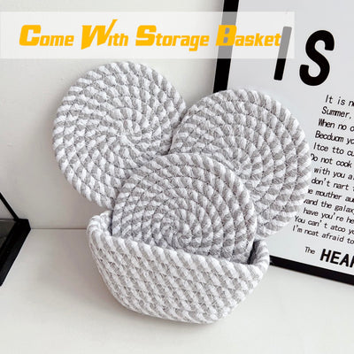 Verres à sous-verre Boho avec panier de rangement