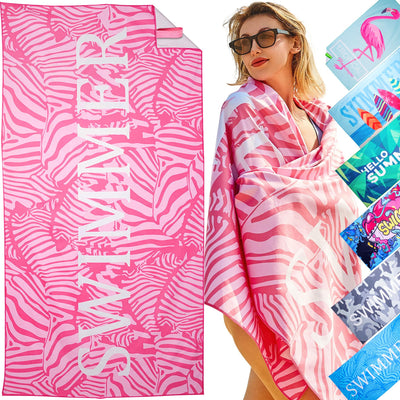 Serviette de plage Large, serviette en microfibre