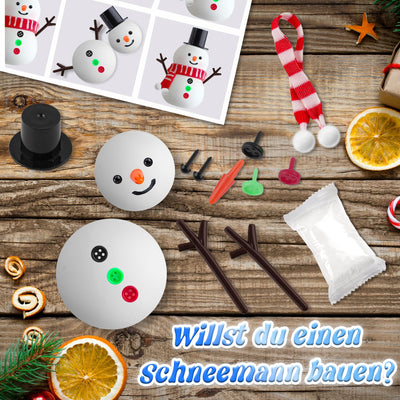 Build a Snowman Kit with clay and children's Clear Slime