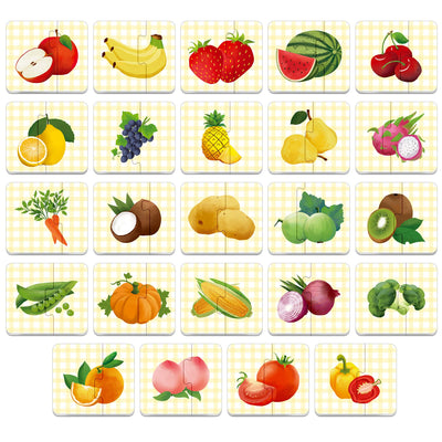 48 puzzles alimentaires avec mécanisme de correction des erreurs, parfaits pour l'éducation précoce et l'apprentissage préscolaire