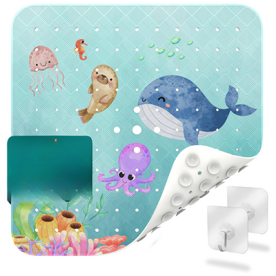 Tapis de douche antidérapant, avec suspension I Tapis de douche antidérapant sans BPA, sans plastifiants