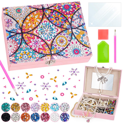 Crafting Diamond Painting jewelry box craft kit