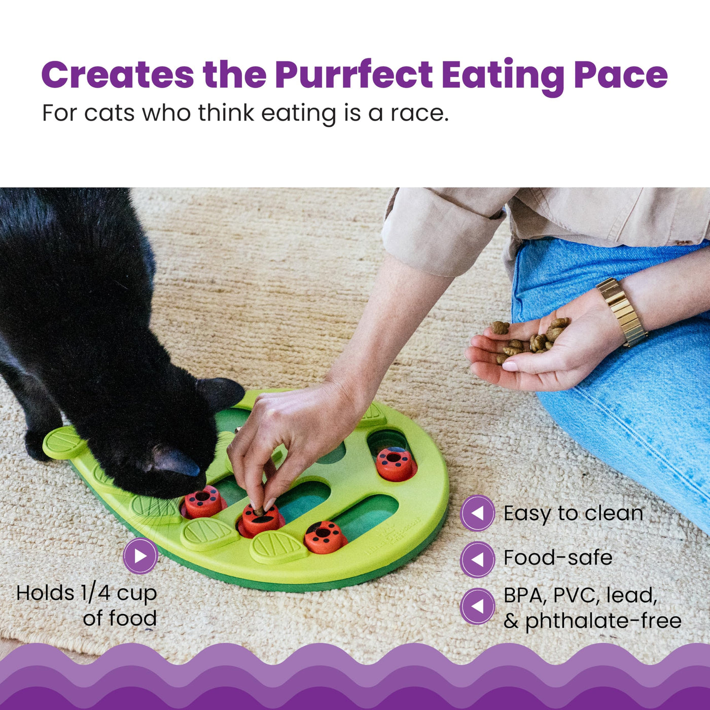 Petstages Buggin Out Puzzle Play - Interactive Cat Toy for Treats
