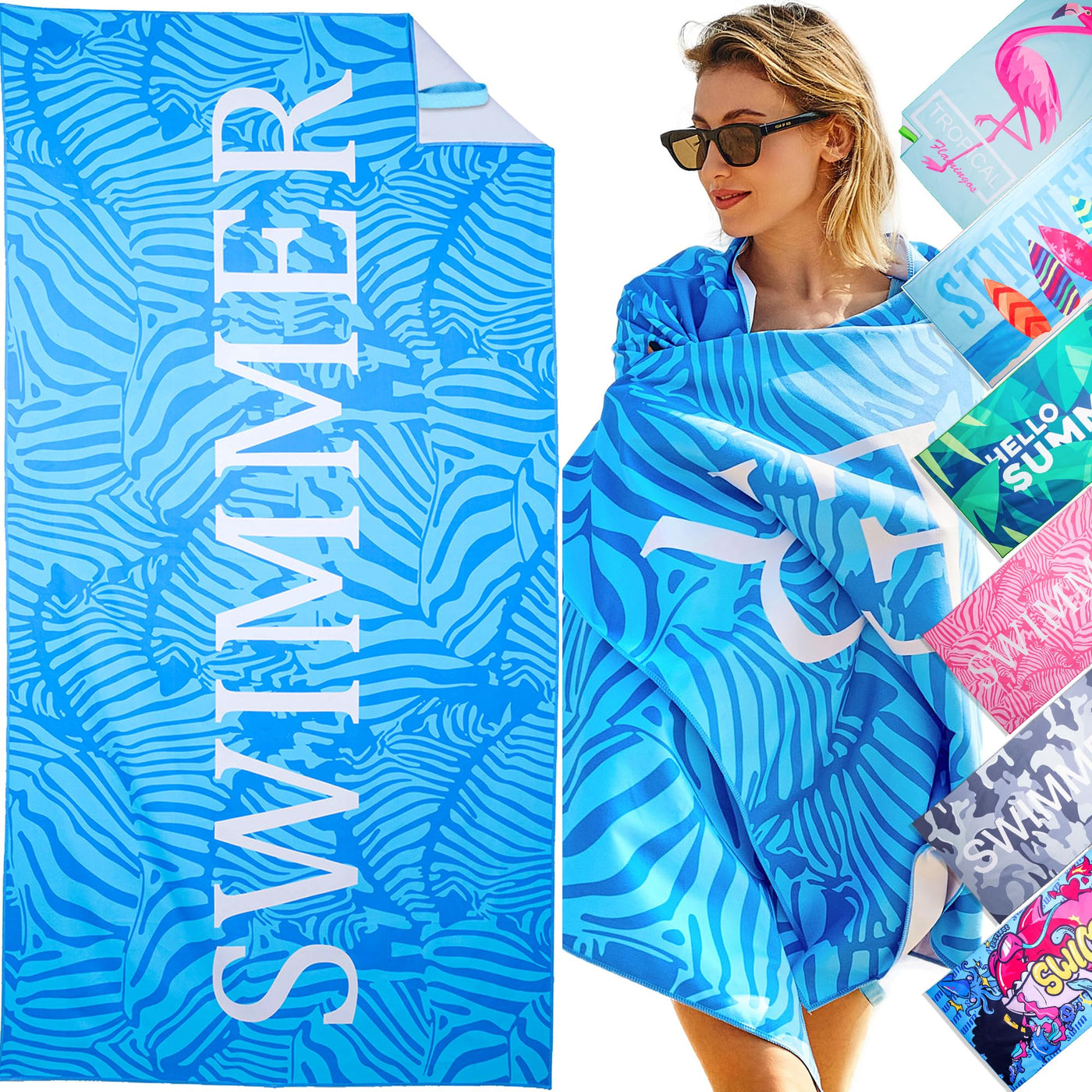 Serviette de plage Large, serviette en microfibre