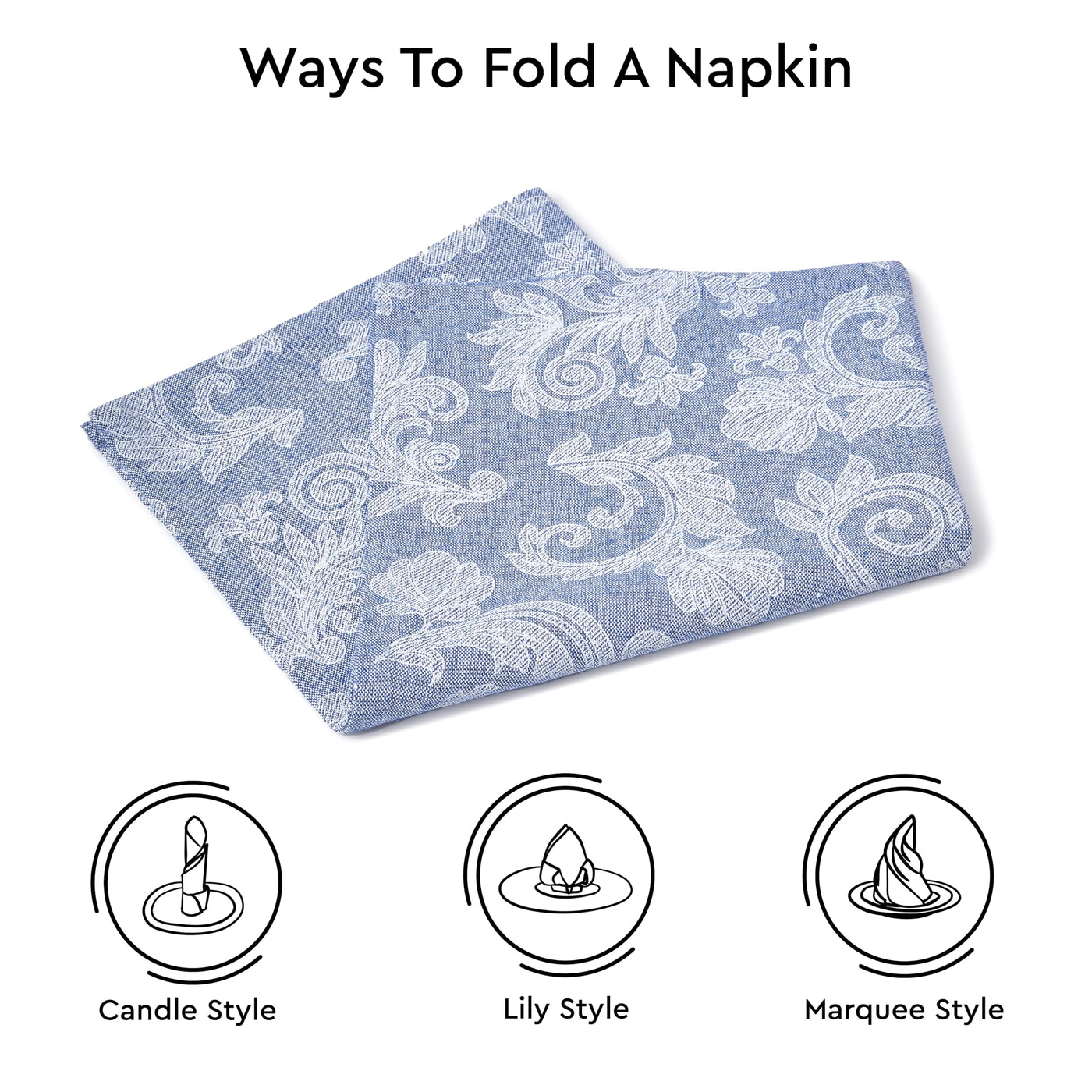 Ensemble de 6 serviettes de table