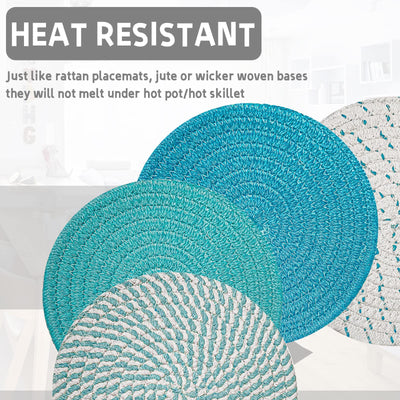 Support de Pot Chaud de Tapis de Tissage de Fil de Coton