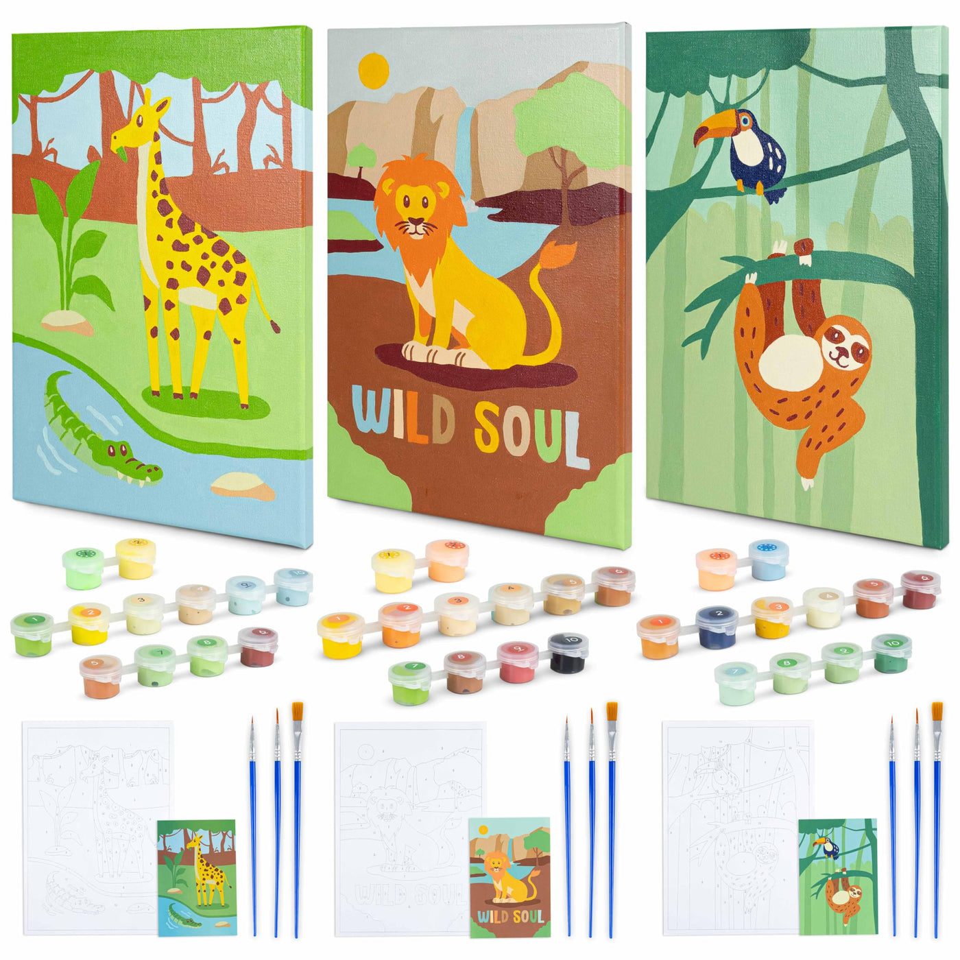 Set créatif de peinture par numéros pour enfants