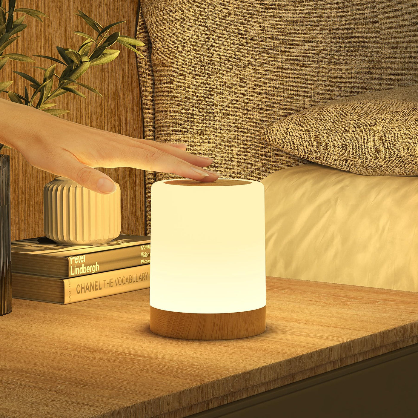 Lampe de Chevet LED Tactile Dimmable