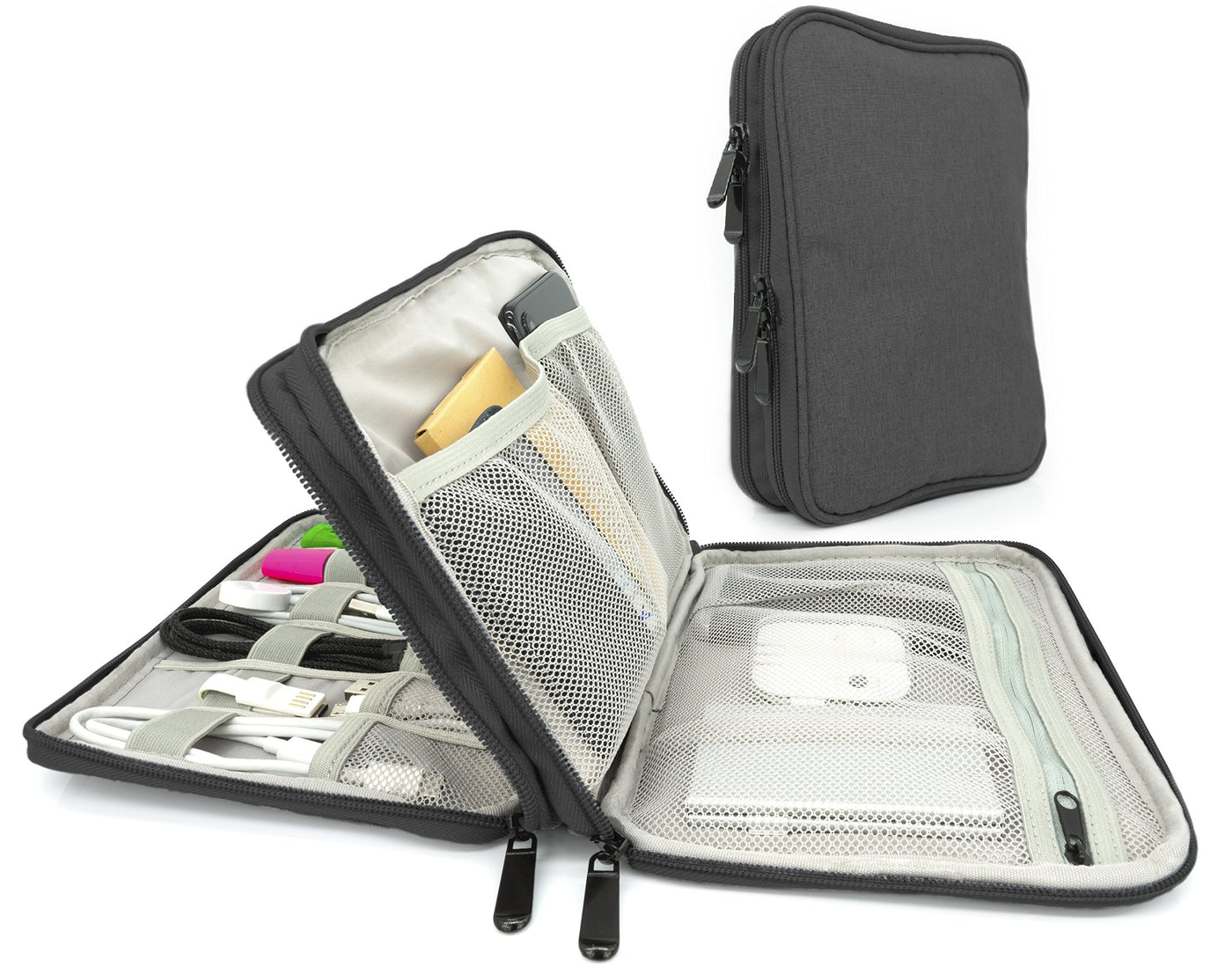 Universal cable organizer bag for electronic accessories - Travel cable bag storage