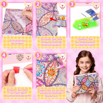 Crafting Diamond Painting jewelry box craft kit