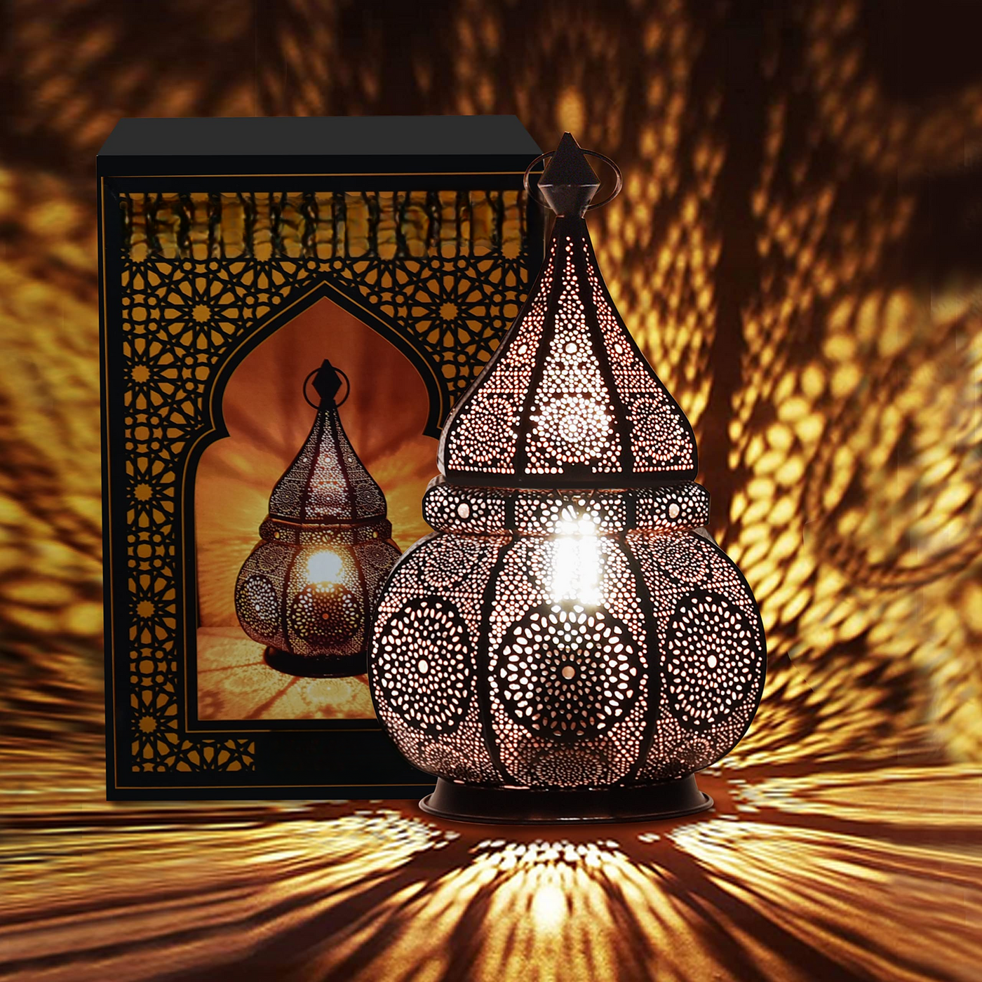 Oriental lamp for candles, lamp holders and LED fairy lights Moroccan lantern