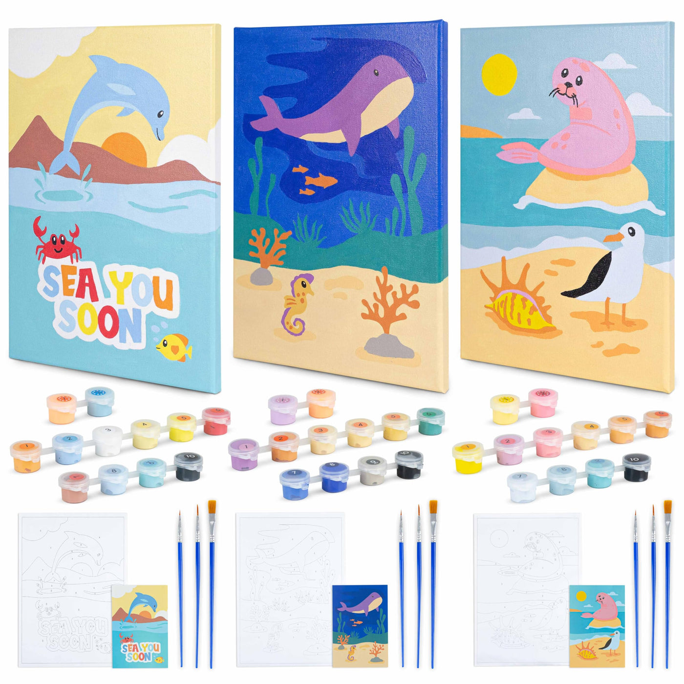Set créatif de peinture par numéros pour enfants