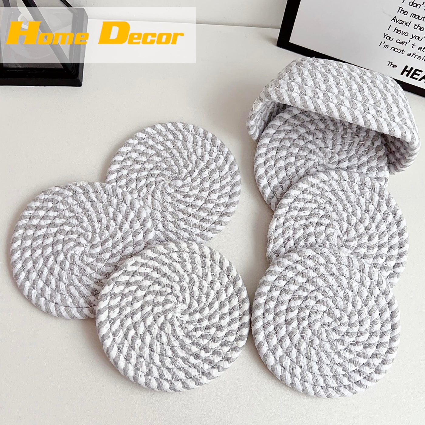 Verres à sous-verre Boho avec panier de rangement